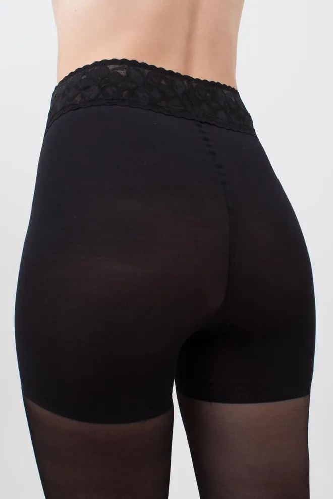 Моделюючі колготки з силіконовим поясом Impresso slim 40 den Giulia (nero)