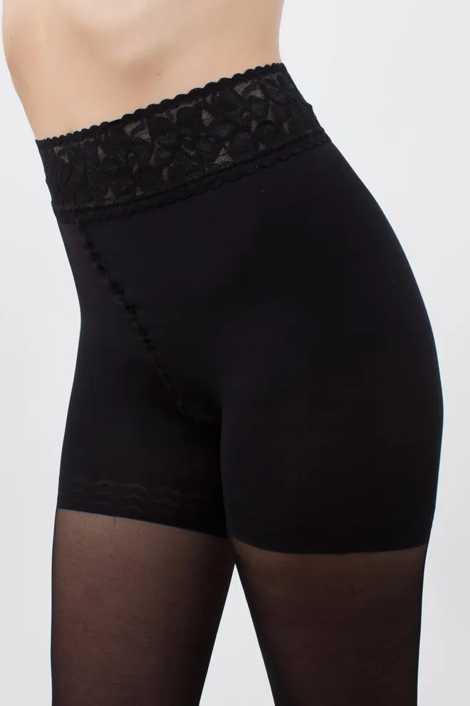 Моделюючі колготки з силіконовим поясом Impresso slim 40 den Giulia (nero)