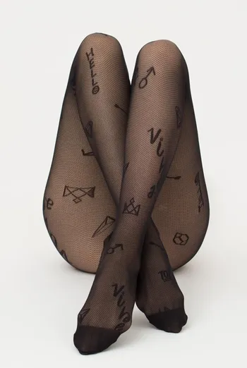 Колготки з принтом Influence 40 den model 2 Giulia (nero)