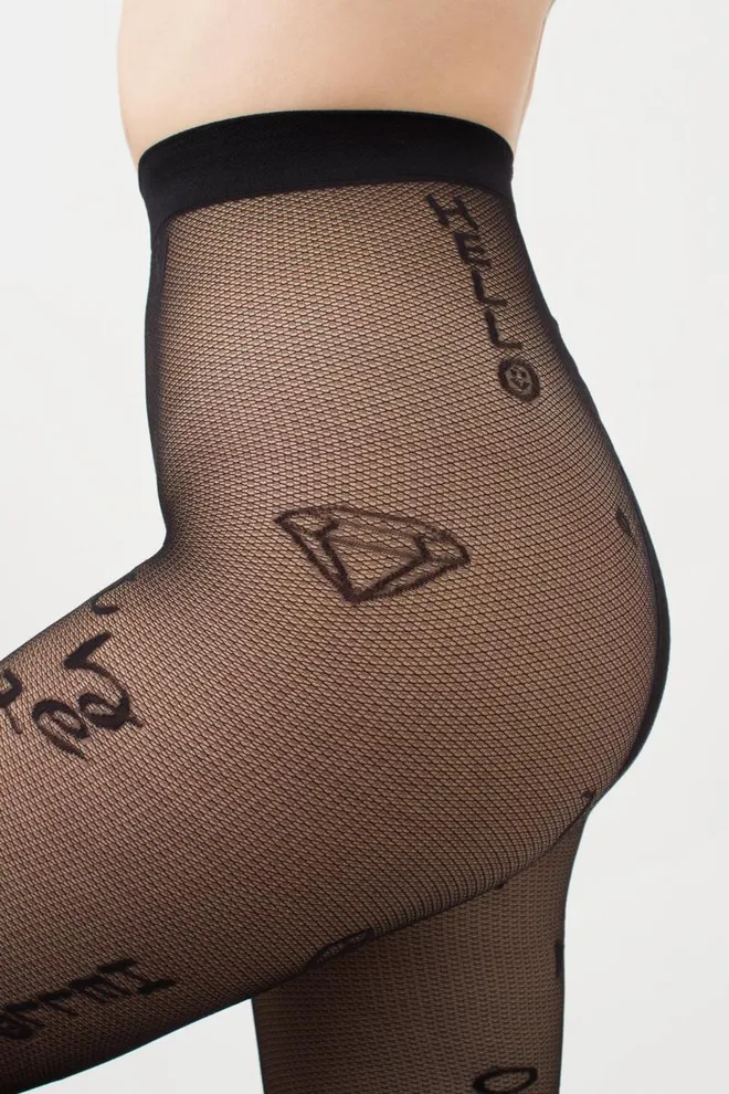 Колготки з принтом Influence 40 den model 2 Giulia (nero)