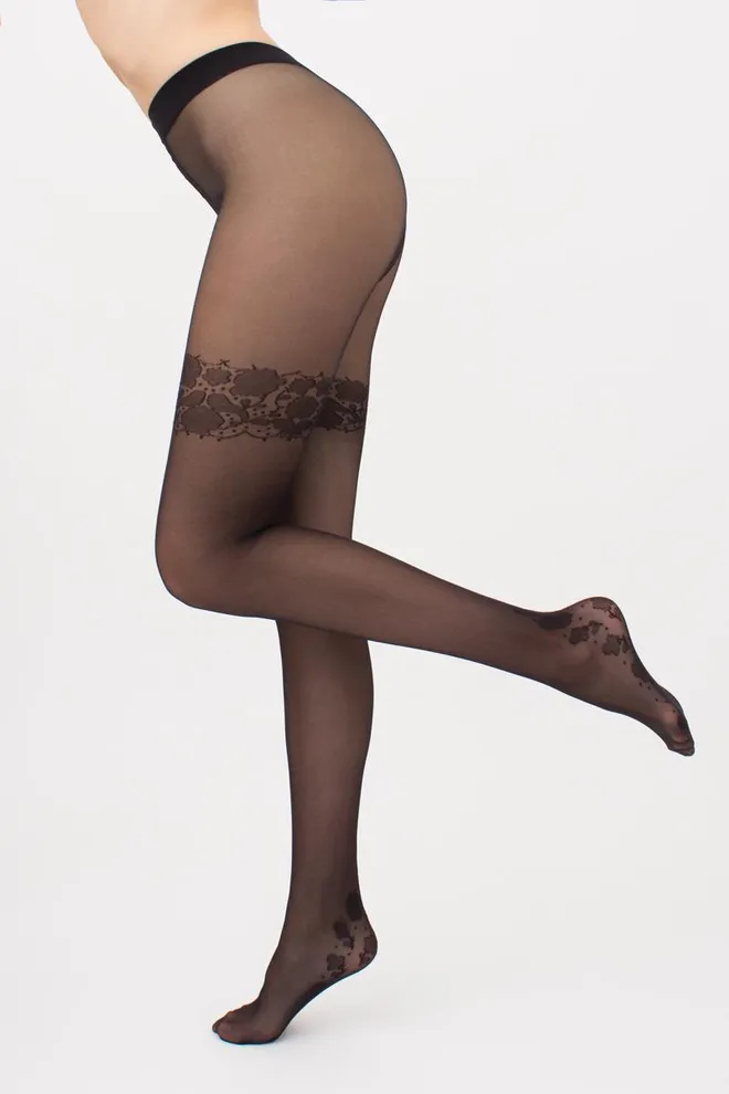 Колготки с ажурным рисунком Inkwell 20 Giulia (nero)
