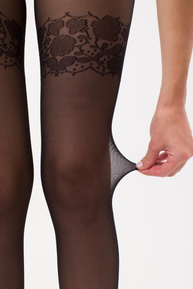 Колготки з ажурним малюнком Inkwell 20 Giulia (nero)