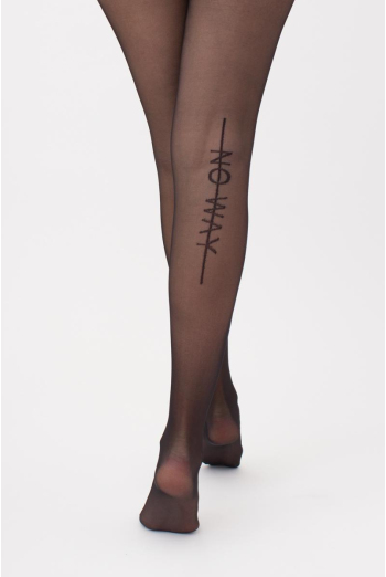 Колготки з написом Inscription 20 den model 1 Giulia (nero) Колготки з написом Inscription 20 den model 1 Giulia (nero)