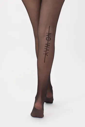 Колготки з написом Inscription 20 den model 1 Giulia (nero) Колготки з написом Inscription 20 den model 1 Giulia (nero)