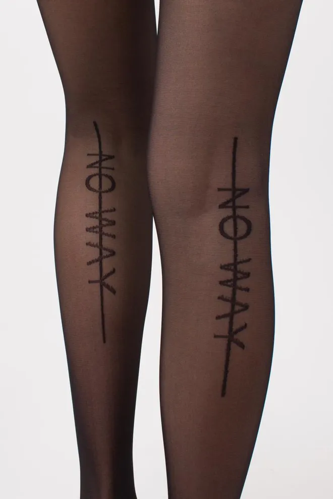 Колготки с надписью Inscription 20 den model 1 Giulia (nero)