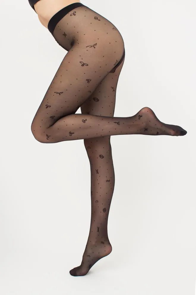 Колготки с принтом знаки зодиака Insomnia 20 den model 4 Giulia (nero)
