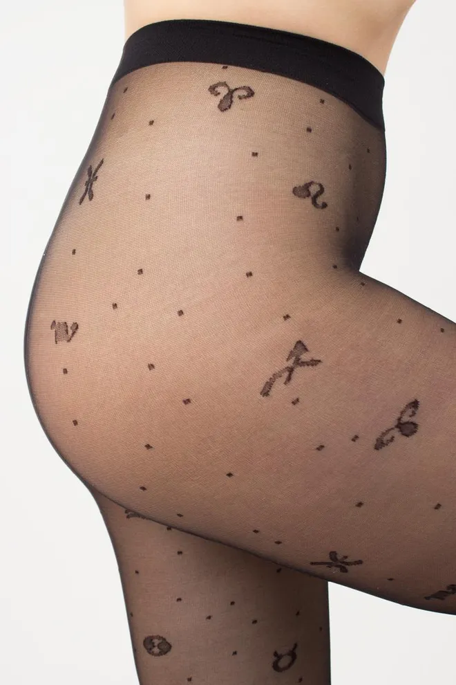 Колготки с принтом знаки зодиака Insomnia 20 den model 4 Giulia (nero)