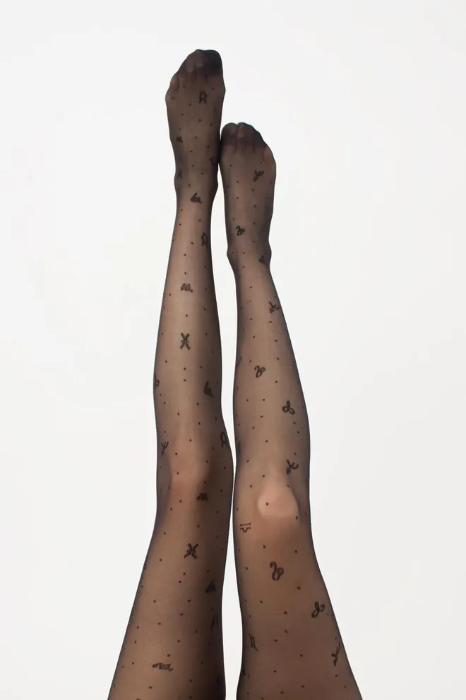 Колготки с принтом знаки зодиака Insomnia 20 den model 4 Giulia (nero)