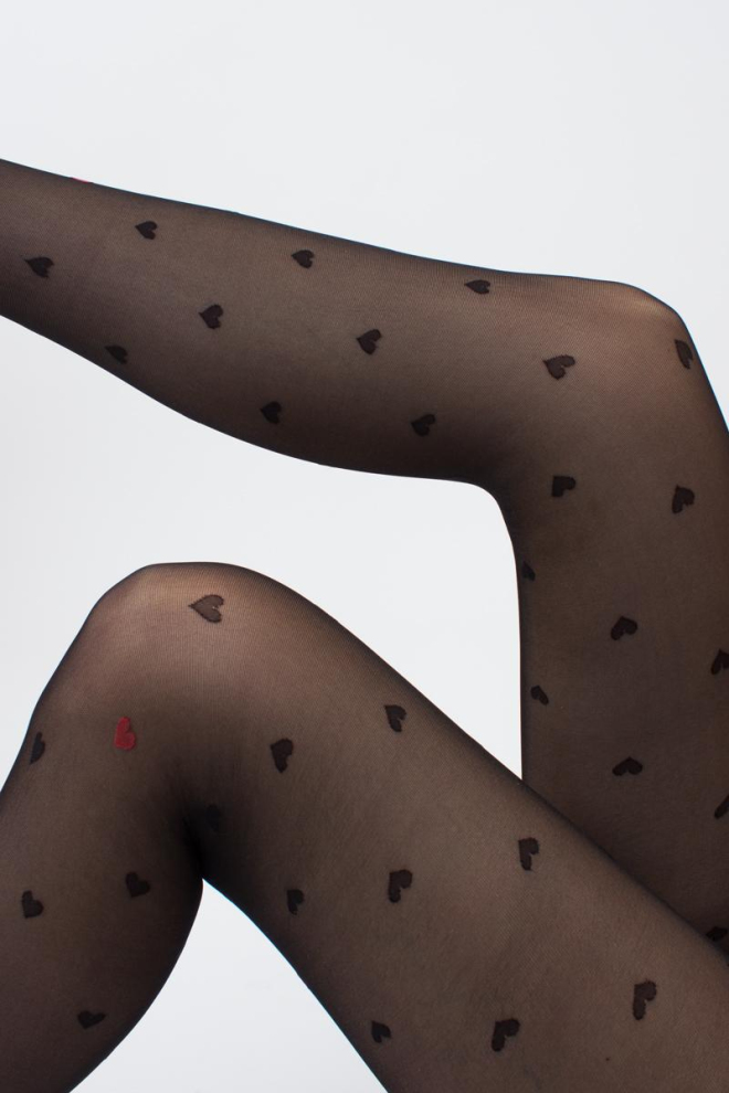 Колготки з еротичним вирізом Intimo fashion  20 den model 1 Giulia (nero)