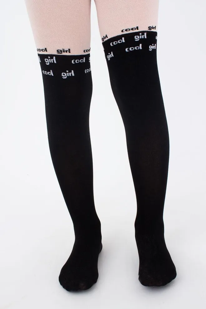 Дитячі колготки з імітацією ботфорт Janis 80 den model 2 Giulia (panna)