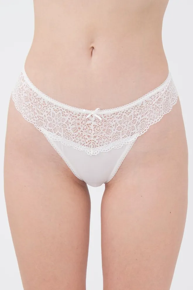 Кружевные трусы стринги Jessica 2101/02 Giulia (whisper white)