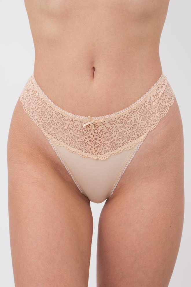 Мереживні труси стринги Jessica 2101/02 Giulia (beige)