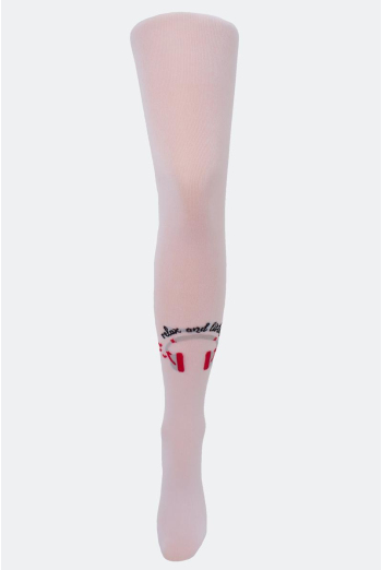 Детские колготки с рисунком Kerry 80 den model 4 Giulia (bianco), белый Детские колготки с рисунком Kerry 80 den model 4 Giulia (bianco), белый