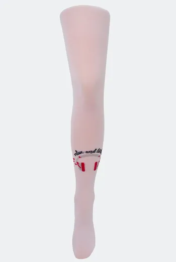 Детские колготки с рисунком Kerry 80 den model 4 Giulia (bianco), белый