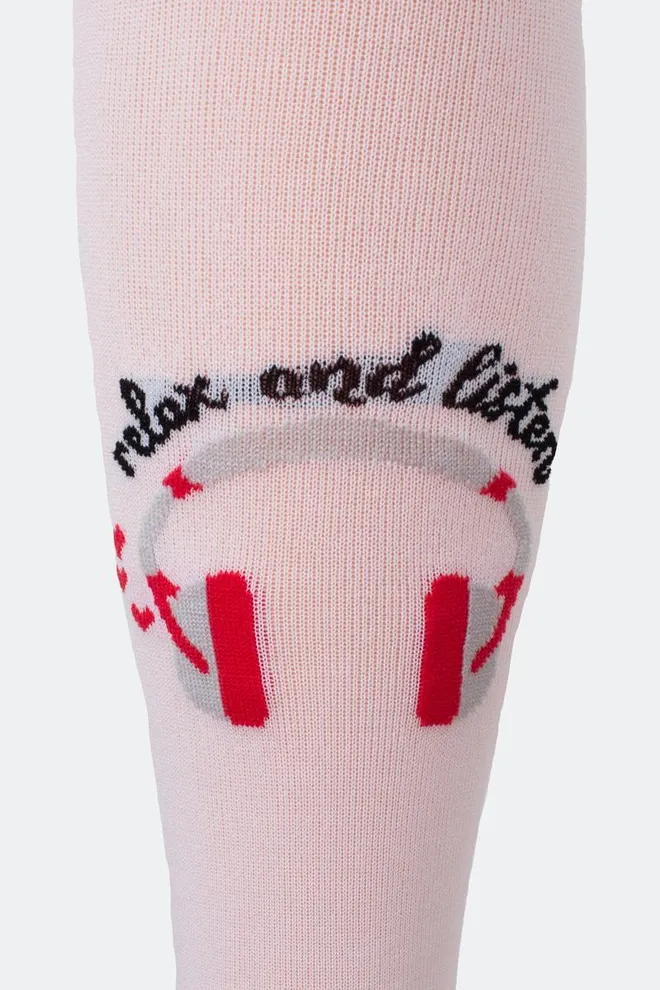 Дитячі колготки з малюнком Kerry 80 den model 4 Giulia (bianco), білий