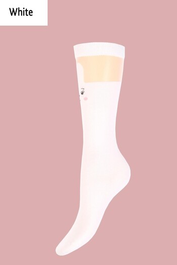 KGM-001 Дитячі гольфи із зображенням кролика TM GIULIA (white) KGM-001 Дитячі гольфи із зображенням кролика TM GIULIA (white)