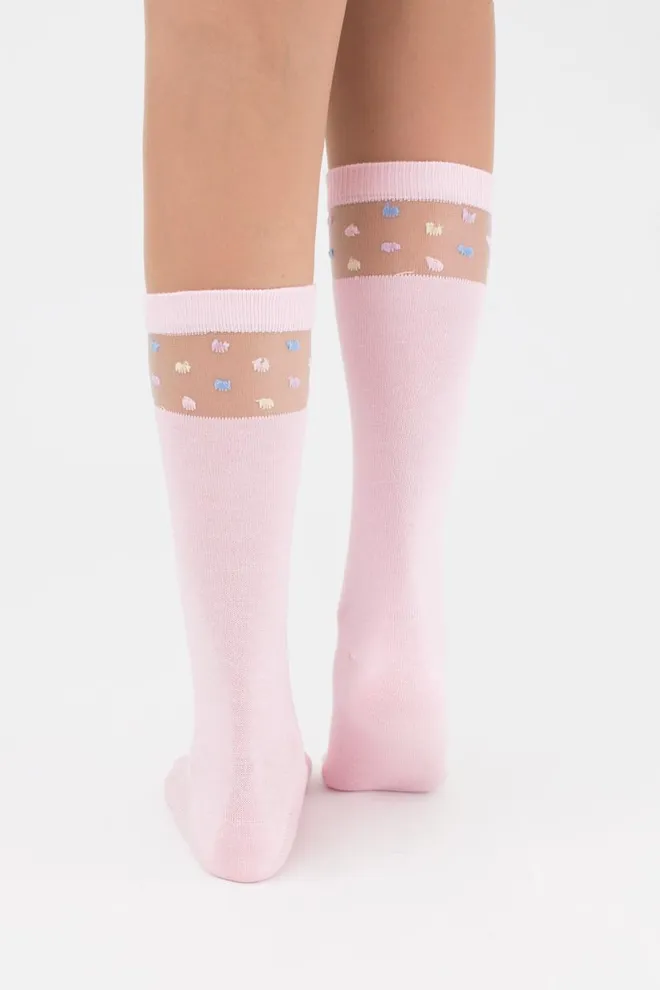 Дитячі гольфи шкільні Kgm 005 Giulia (pearl)