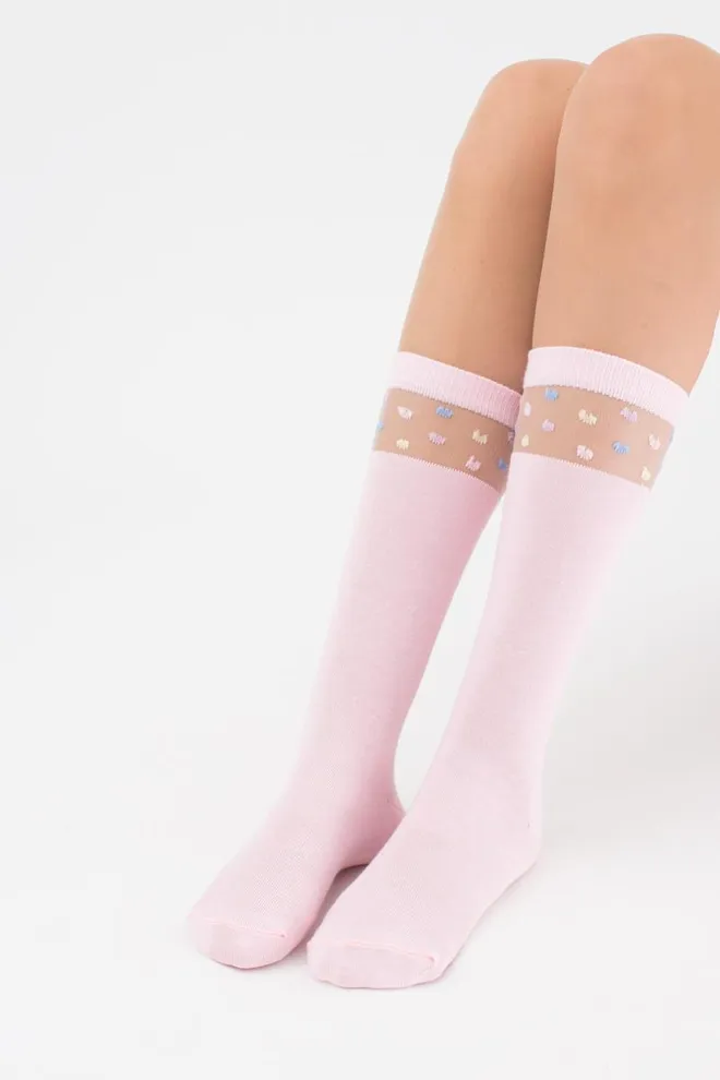 Дитячі гольфи шкільні Kgm 005 Giulia (pearl)