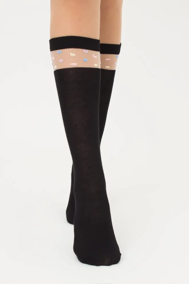 Детские гольфы школьные Kgm 005 Giulia (black)