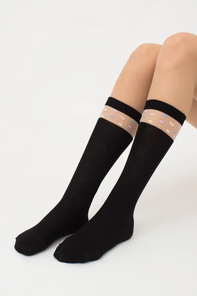 Детские гольфы школьные Kgm 005 Giulia (black)