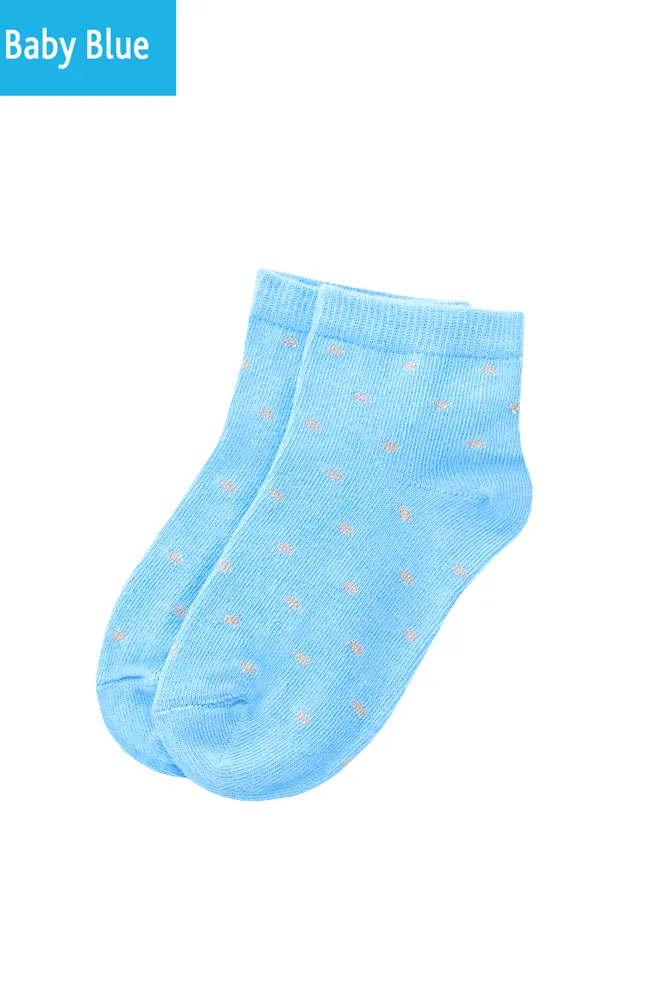 KLM-001 Детские носки в горошек TM GIULIA  (baby blue)