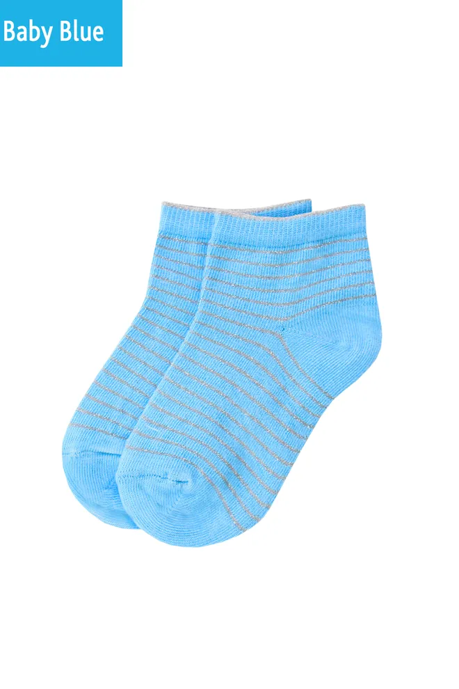 KLM-002 Детские носки в полосочку TM GIULIA  (baby blue)