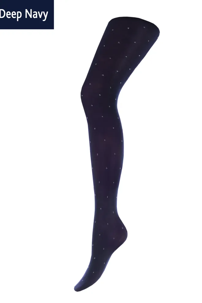 Дитячі колготки в горох Kristal 70 den model 2 Giulia (deep navy)
