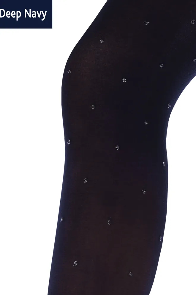 Дитячі колготки в горох Kristal 70 den model 2 Giulia (deep navy)