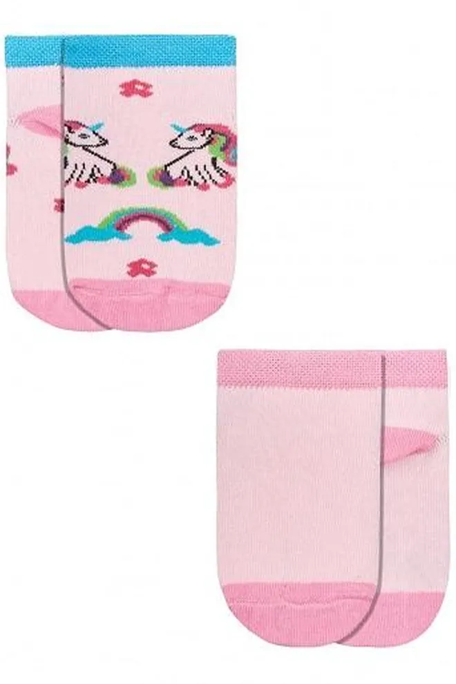 Носки детские с единорогами Kss komplekt-001 Giulia 2 пары (rose)