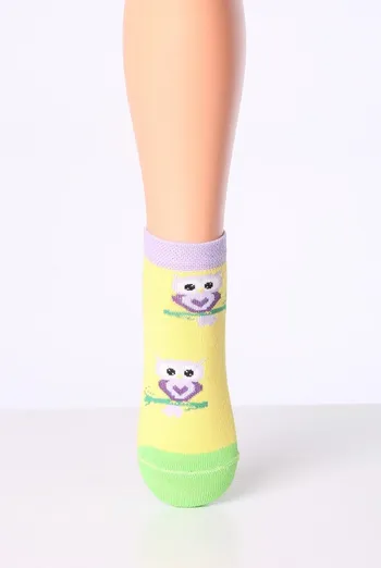Шкарпетки дитячі з совами Kss Komplekt 002 Giulia 2 пары (yellow/lilac) Шкарпетки дитячі з совами Kss Komplekt 002 Giulia 2 пары (yellow/lilac)