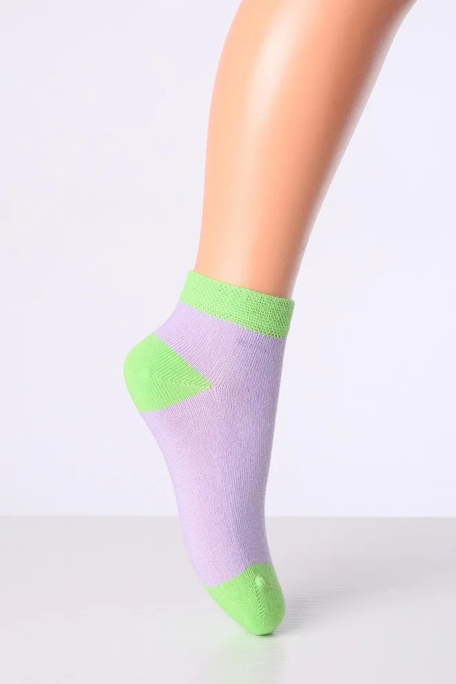 Носки детские с совами Kss Komplekt 002 Giulia 2 пары (yellow/lilac)