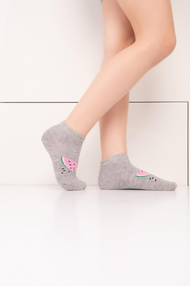 KSS KOMPLEKT-008 (2 пари) Дитячі шкарпетки TM GIULIA  (light grey melange/pearl)