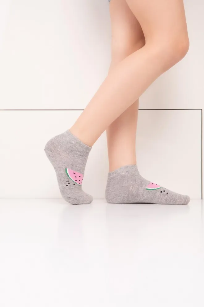 KSS KOMPLEKT-008 (2 пари) Детские носки TM GIULIA  (light grey melange/pearl)