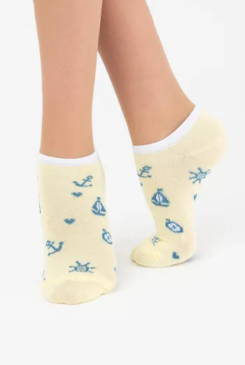 Шкарпетки дитячі невидимі Ks1 Marine 008 Giulia (light yellow)