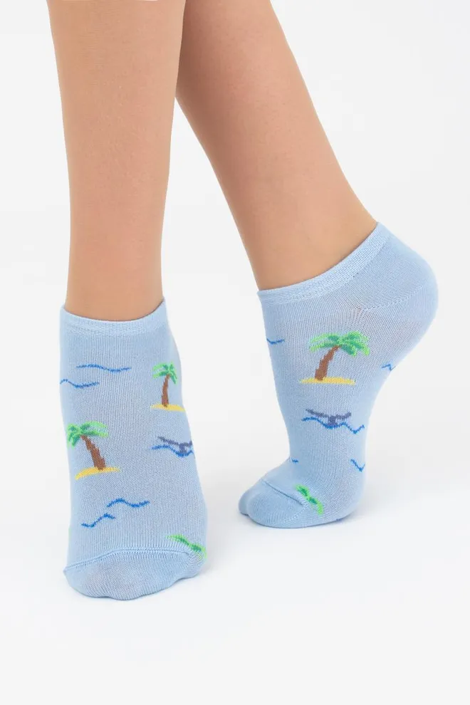 Носки детские невидимые Ks1 Marine 012 Giulia (baby blue)