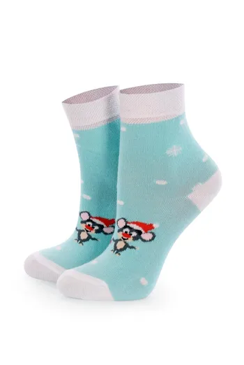 Шкарпетки дитячі з малюнком Ks2c New Year 006 Giulia (mentol)