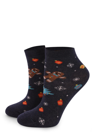 KS2M-NEW YEAR-005 Дитячі тематичні шкарпетки ТМ GIULIA (denim melange) KS2M-NEW YEAR-005 Дитячі тематичні шкарпетки ТМ GIULIA (denim melange)