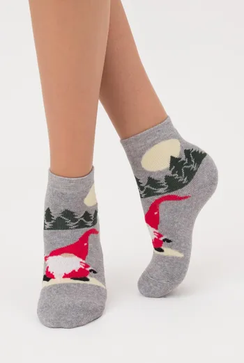 Шкарпетки дитячі з махрою Ks3m/te-006 Giulia (light grey melange) Шкарпетки дитячі з махрою Ks3m/te-006 Giulia (light grey melange)