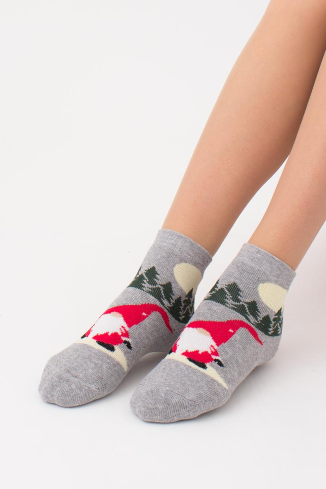 Шкарпетки дитячі з махрою Ks3m/te-006 Giulia (light grey melange)