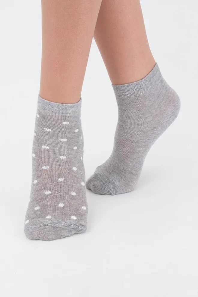 Шкарпетки дитячі короткі Ks2 classic + Ks2 basic 001 Giulia 2 пари (light grey melange)