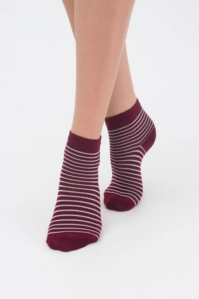 Шкарпетки дитячі короткі Ks2 classic + Ks2 basic 002 Giulia 2 пари (marsala)