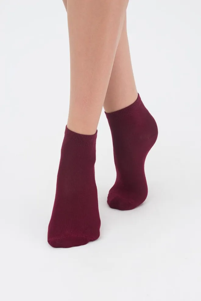 Шкарпетки дитячі короткі Ks2 classic + Ks2 basic 002 Giulia 2 пари (marsala)