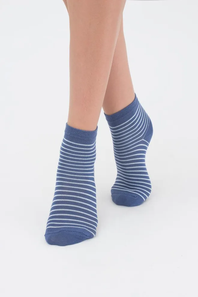Шкарпетки дитячі короткі Ks2 classic + Ks2 basic 002 Giulia 2 пари (jeans)