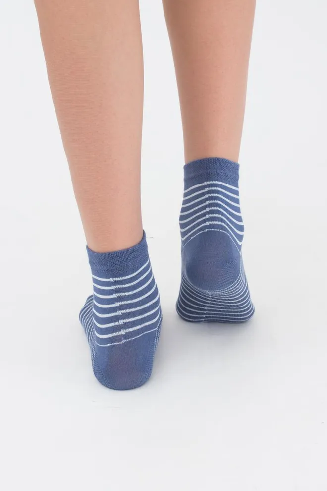 Шкарпетки дитячі короткі Ks2 classic + Ks2 basic 002 Giulia 2 пари (jeans)