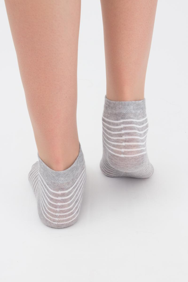 Шкарпетки дитячі короткі Ks2 classic + Ks2 basic 002 Giulia 2 пари (light grey melange)