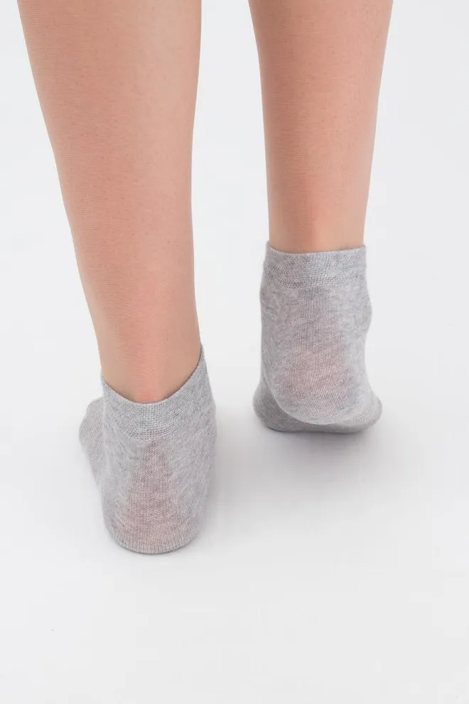 Шкарпетки дитячі короткі Ks2 classic + Ks2 basic 002 Giulia 2 пари (light grey melange)