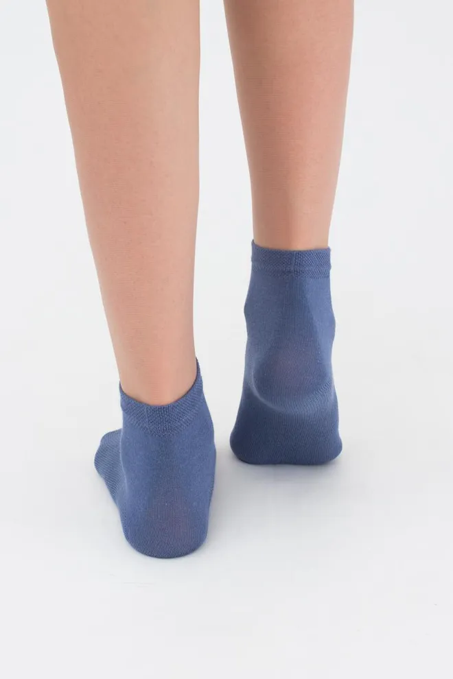 Носки детские короткие Ks2 classic + Ks2 basic 002 Giulia 2 пары (jeans/jeans)