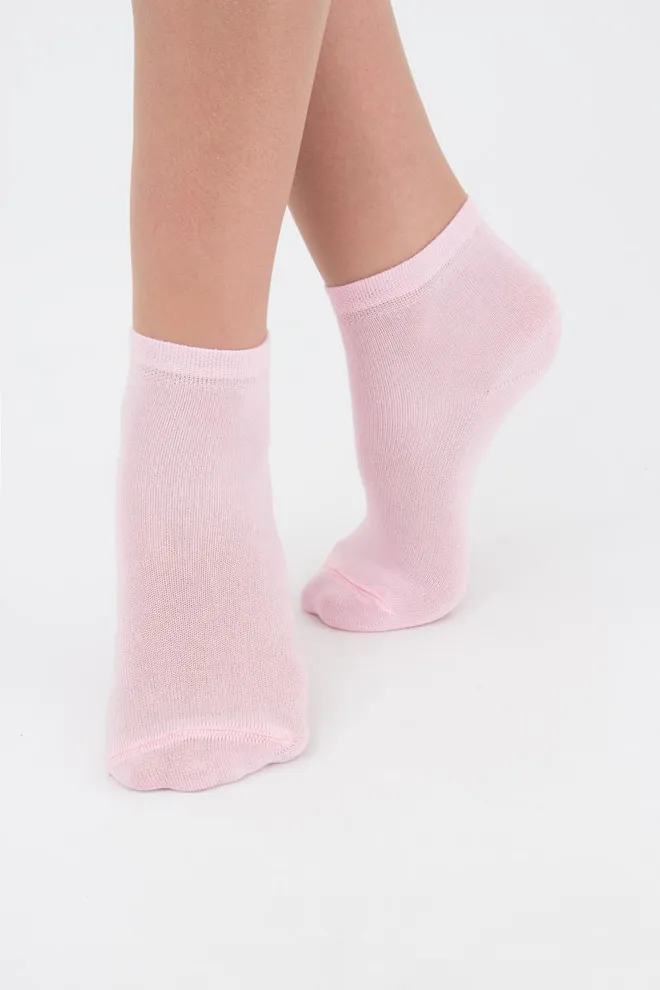 Шкарпетки дитячі короткі Ks2 classic Giulia 2 пари (light grey melange/pearl)