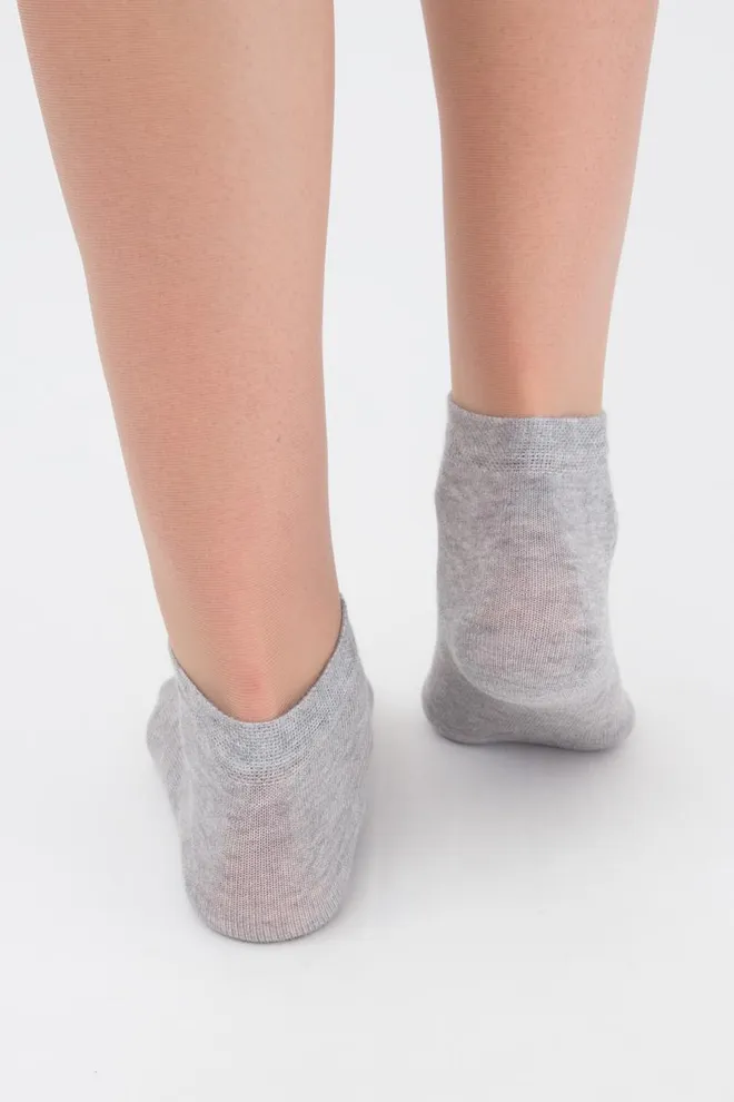Носки детские короткие Ks2 classic Giulia 2 пары (light grey melange)