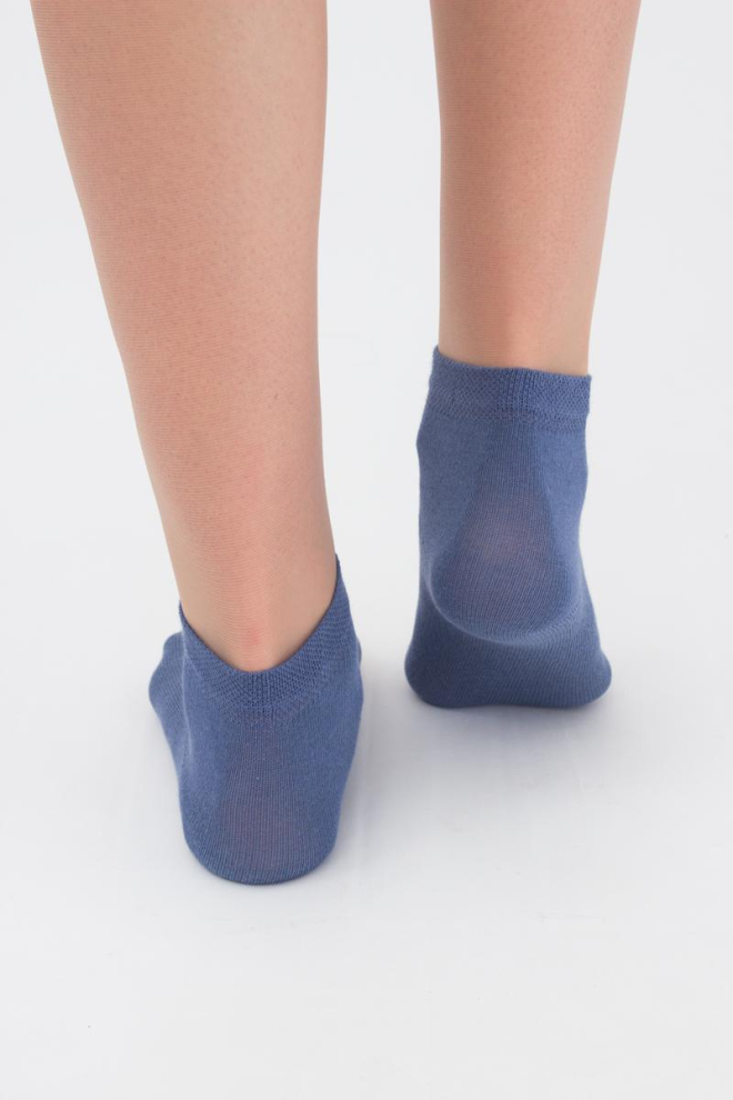 Шкарпетки дитячі короткі Ks2 classic Giulia 2 пари (light grey melange/jeans)